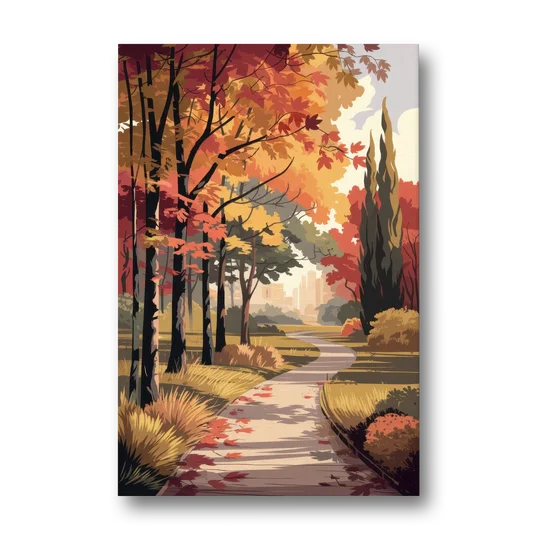 Arlington Autumn Colors - Canvas Wall Art - Front