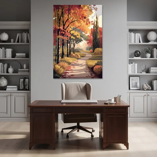 Arlington Autumn Colors - Canvas Wall Art - Office - 40x60