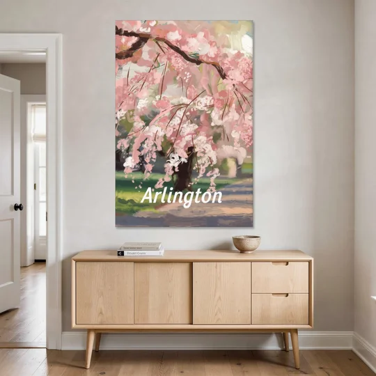 Arlington Cherry Blossoms - Canvas Wall Art - Coffee Table - 40x60