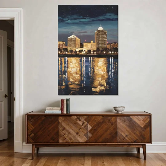 Arlington Night Lights - Canvas Wall Art - Coffee Table - 40x60