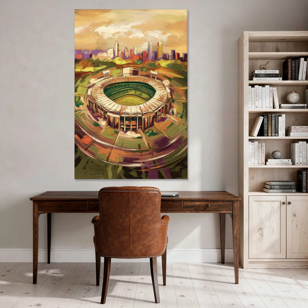 Arlington Stadium View - Canvas Wall Art - Office - 40x60