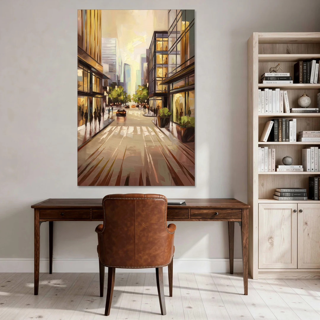Arlington Urban Streets - Canvas Wall Art - Office - 40x60