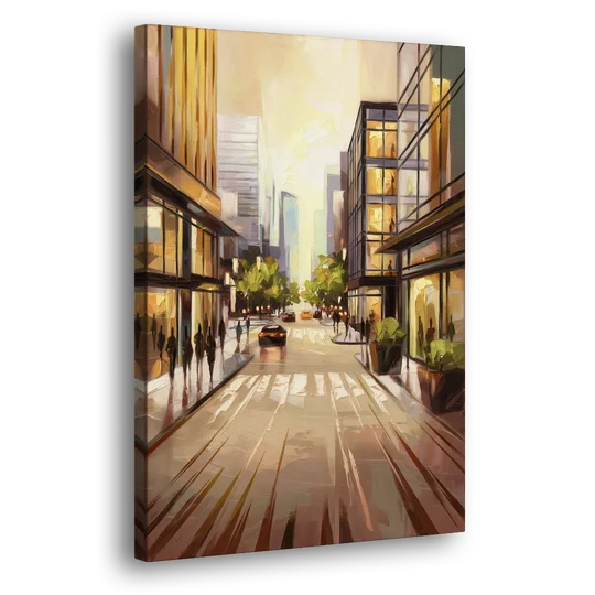 Arlington Urban Streets - Canvas Wall Art - Side