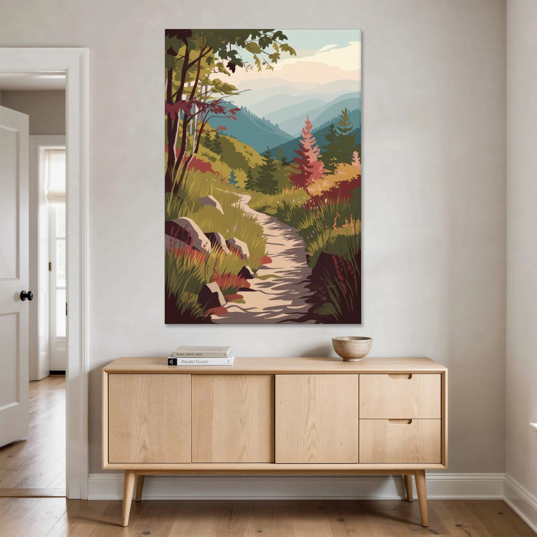 Asheville Appalachian Trail Views - Canvas Wall Art - Coffee Table - 40x60
