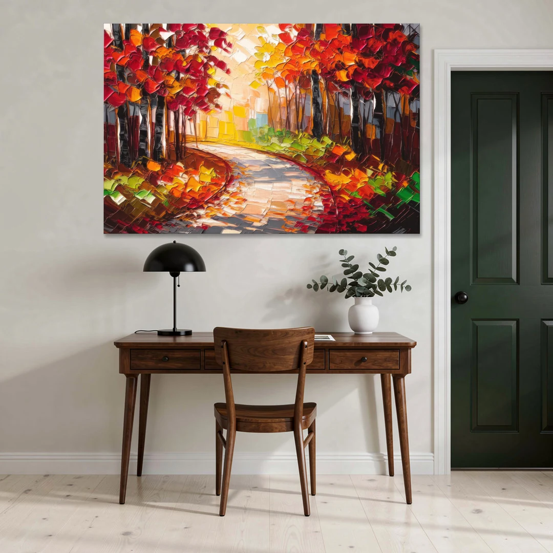 Ashland Autumn Forest - Canvas Wall Art - Office - 60x40