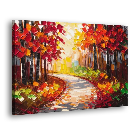 Ashland Autumn Forest - Canvas Wall Art - Side