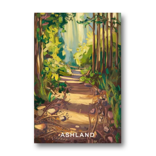 Ashland Hiking Paths - Canvas Wall Art - Front
