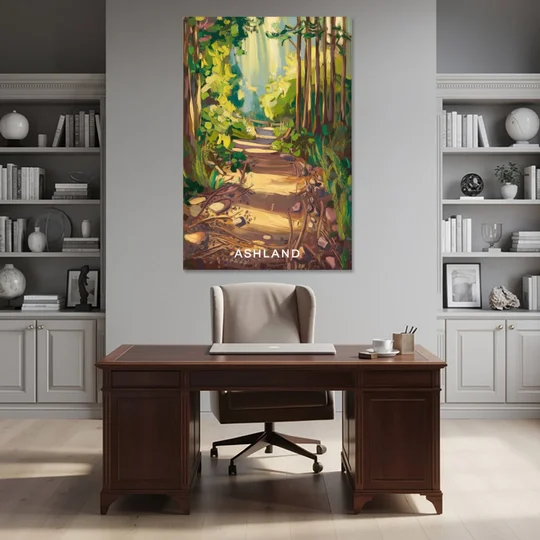 Ashland Hiking Paths - Canvas Wall Art - Office - 40x60