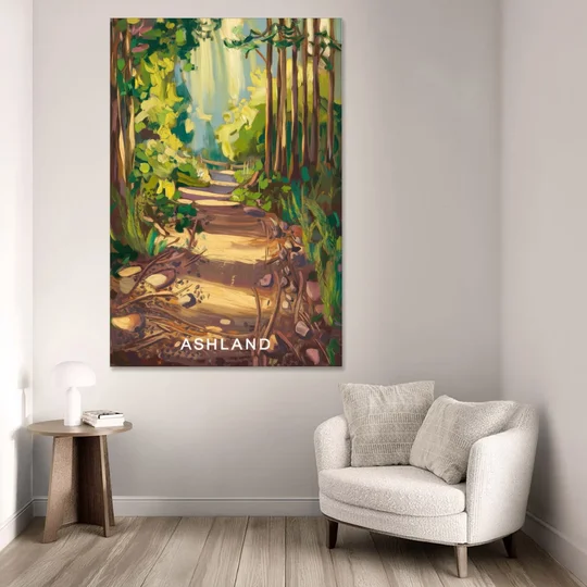 Ashland Hiking Paths - Canvas Wall Art - Sofa - 40x60