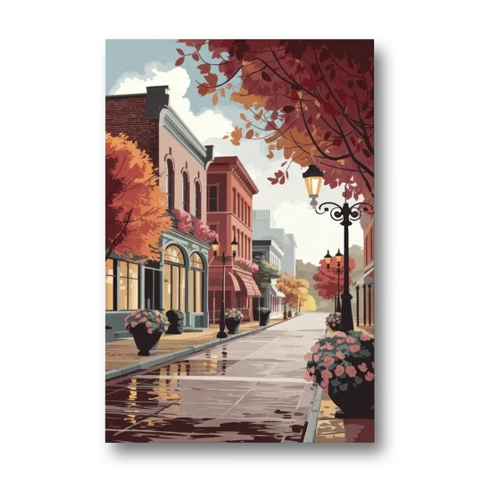 Ashland Historic Downtown - Canvas Wall Art - Front