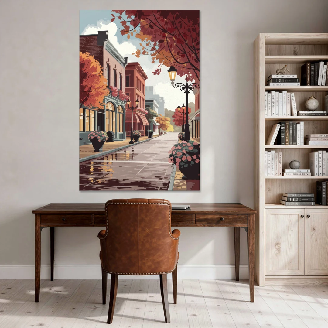 Ashland Historic Downtown - Canvas Wall Art - Office - 40x60