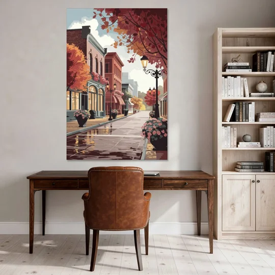 Ashland Historic Downtown - Canvas Wall Art - Office - 40x60