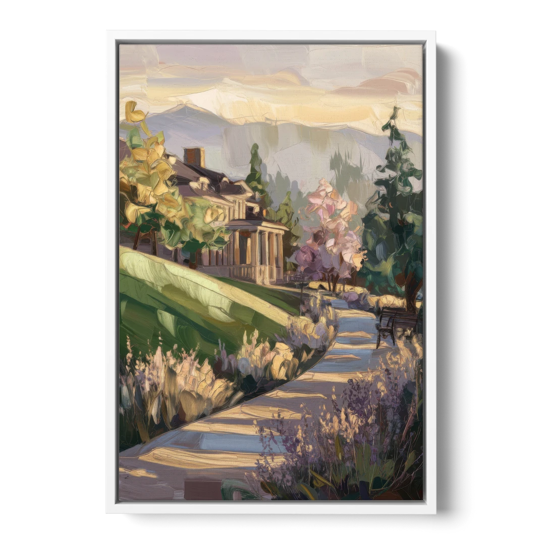 Ashland Historic Landmarks - White Framed Canvas Wall Art - Front