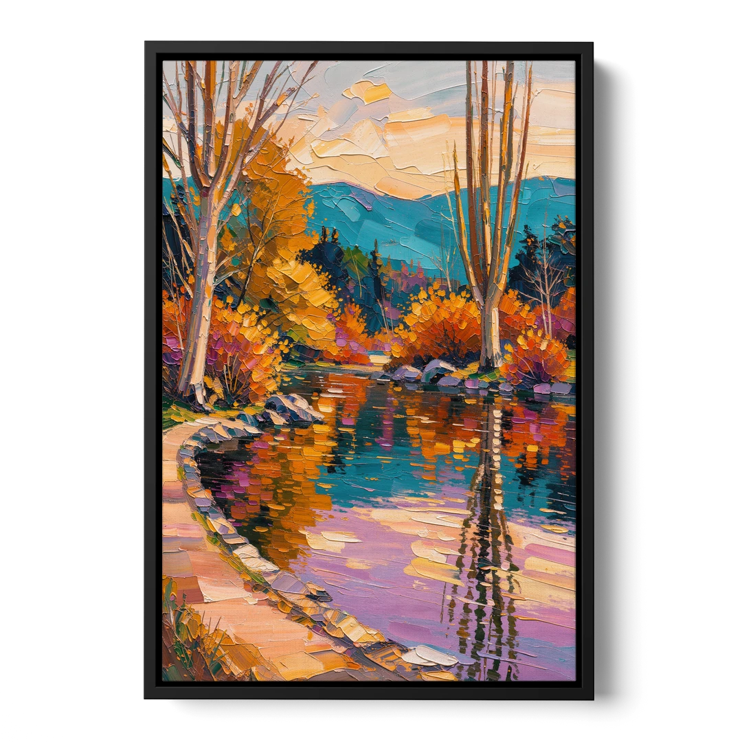 Ashland Local Park Serenity - Black Framed Canvas Wall Art - Front