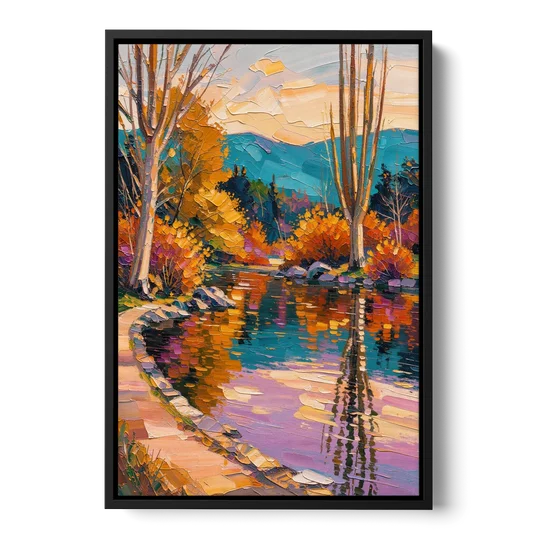 Ashland Local Park Serenity - Black Framed Canvas Wall Art - Front