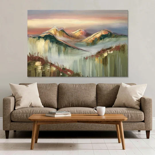 Ashland Mountain View - Canvas Wall Art - Sofa - 60x40