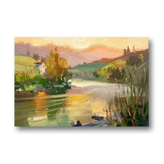 Ashland Riverfront Scene - Canvas Wall Art - Front