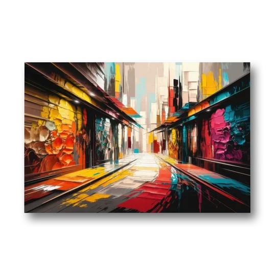 Ashland Street Art Vibes - Canvas Wall Art - Front