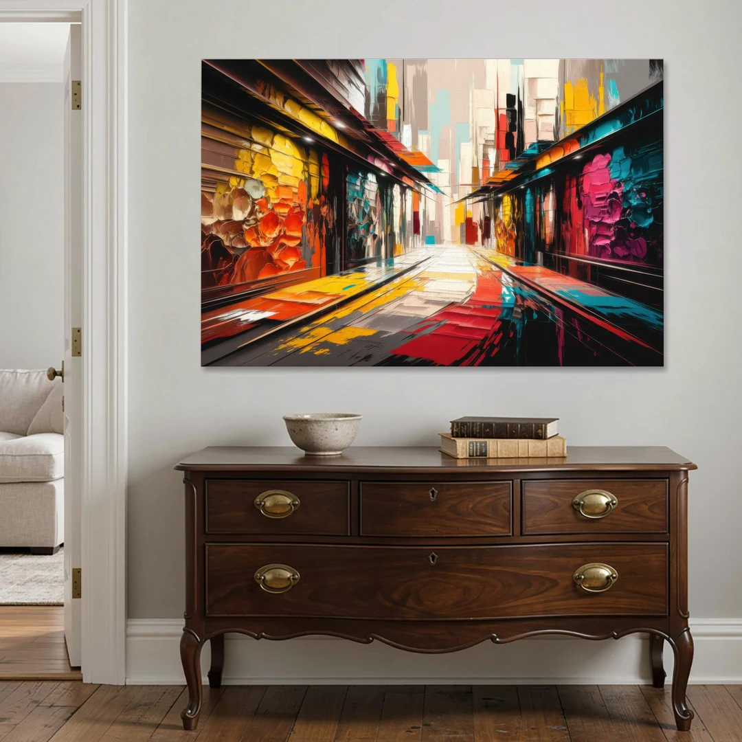Ashland Street Art Vibes - Canvas Wall Art - Coffee Table - 60x40