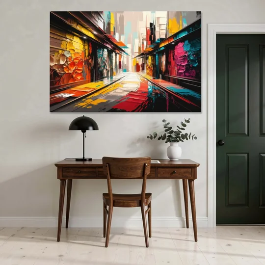 Ashland Street Art Vibes - Canvas Wall Art - Office - 60x40
