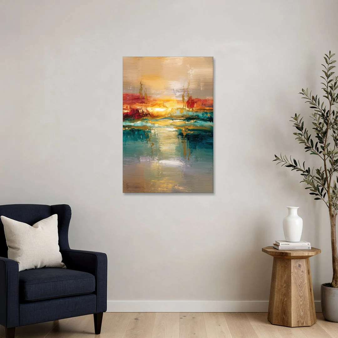 Ashland Sunset Horizon - Canvas Wall Art - Sofa - 24x36