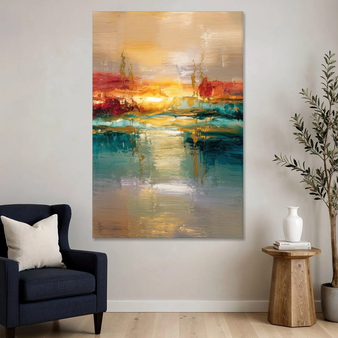Ashland Sunset Horizon - Canvas Wall Art - Sofa - 40x60