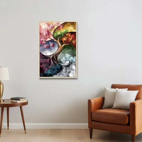 Ashland Vibrant Seasons - Oak Framed Canvas Wall Art - Sofa - 24x36