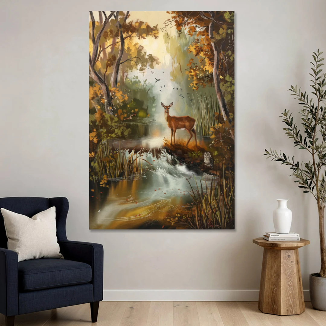Ashland Wildlife Sanctuary - Canvas Wall Art - Sofa - 40x60