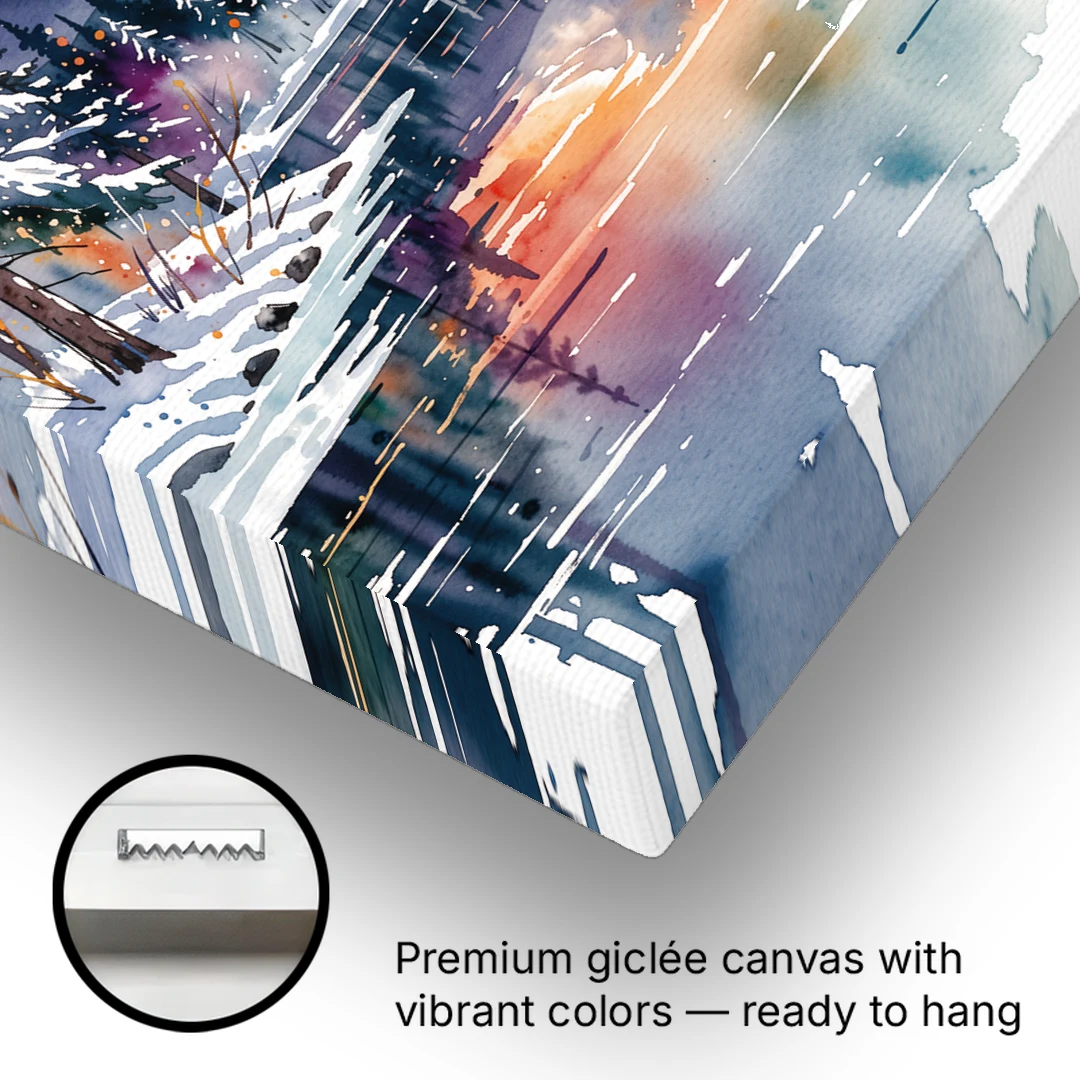 Ashland Winter Wonderland - Canvas Wall Art - Gallery Wrap Corner