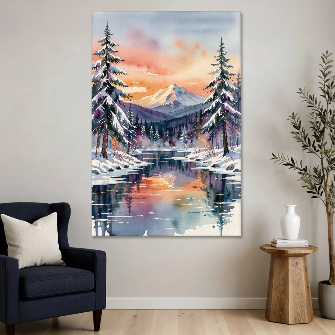 Ashland Winter Wonderland - Canvas Wall Art - Sofa - 40x60