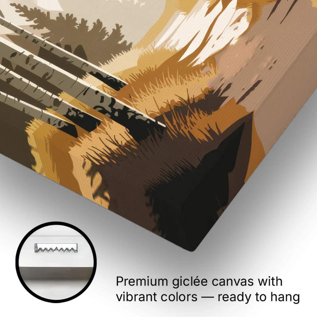 Aspen Dreamy Forest - Canvas Wall Art - Gallery Wrap Corner