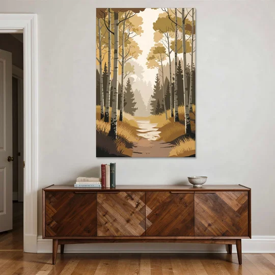 Aspen Dreamy Forest - Canvas Wall Art - Coffee Table - 40x60