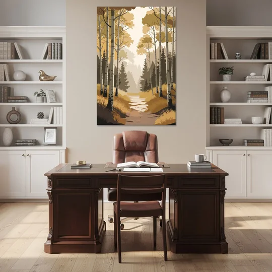 Aspen Dreamy Forest - Canvas Wall Art - Office - 40x60