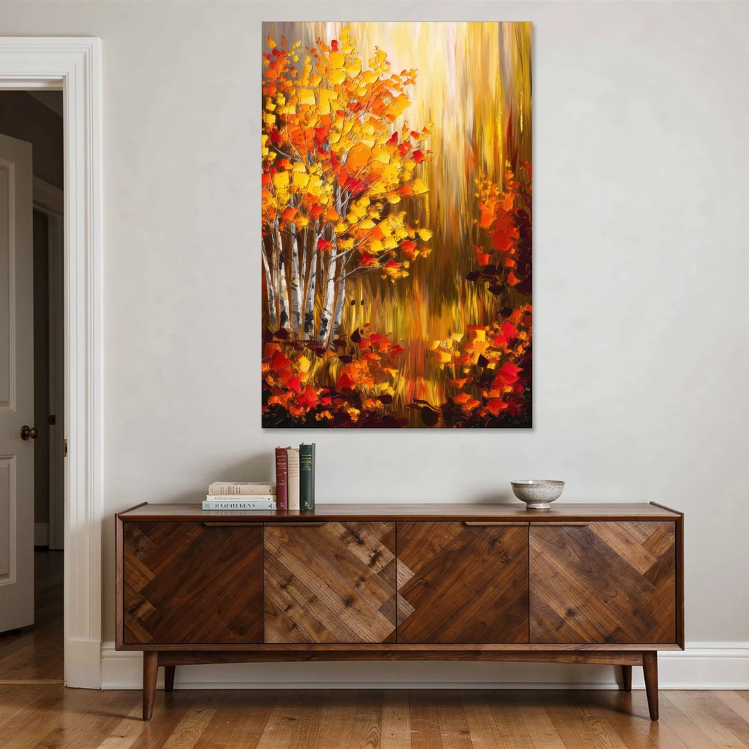 Aspen Forest in Autumn - Canvas Wall Art - Coffee Table - 40x60