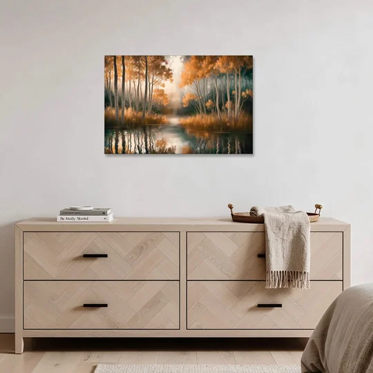 Aspen Forest Reflections - Canvas Wall Art - Coffee Table - 36x24