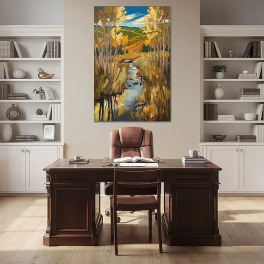 Aspen Nature Escape - Canvas Wall Art - Office - 40x60