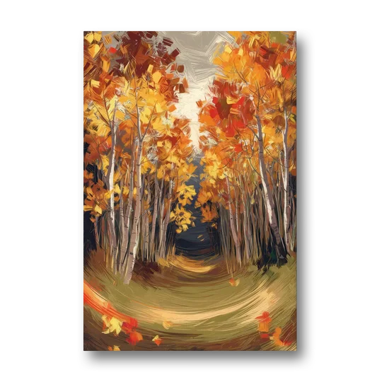 Aspen Quaking Leaves - Canvas Wall Art - Front