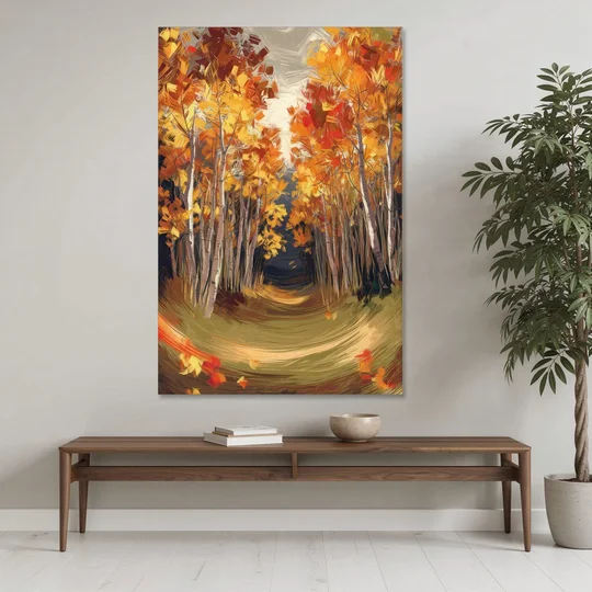 Aspen Quaking Leaves - Canvas Wall Art - Coffee Table - 40x60