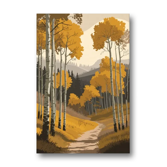 Aspen Rustic Charm - Canvas Wall Art - Front