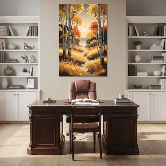 Aspen Sunrise Glow - Canvas Wall Art - Office - 40x60