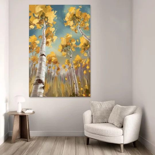 Aspen Tree Canopy - Canvas Wall Art - Sofa - 40x60