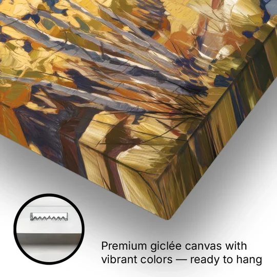 Aspen Wilderness Beauty - Canvas Wall Art - Gallery Wrap Corner