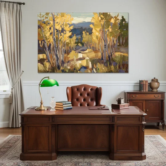 Aspen Wilderness Beauty - Canvas Wall Art - Office - 60x40