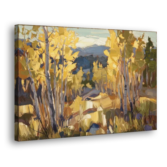 Aspen Wilderness Beauty - Canvas Wall Art - Side