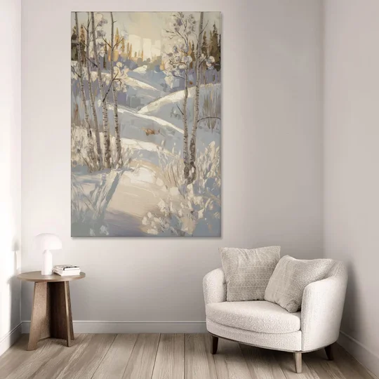 Aspen Winter Wonderland - Canvas Wall Art - Sofa - 40x60