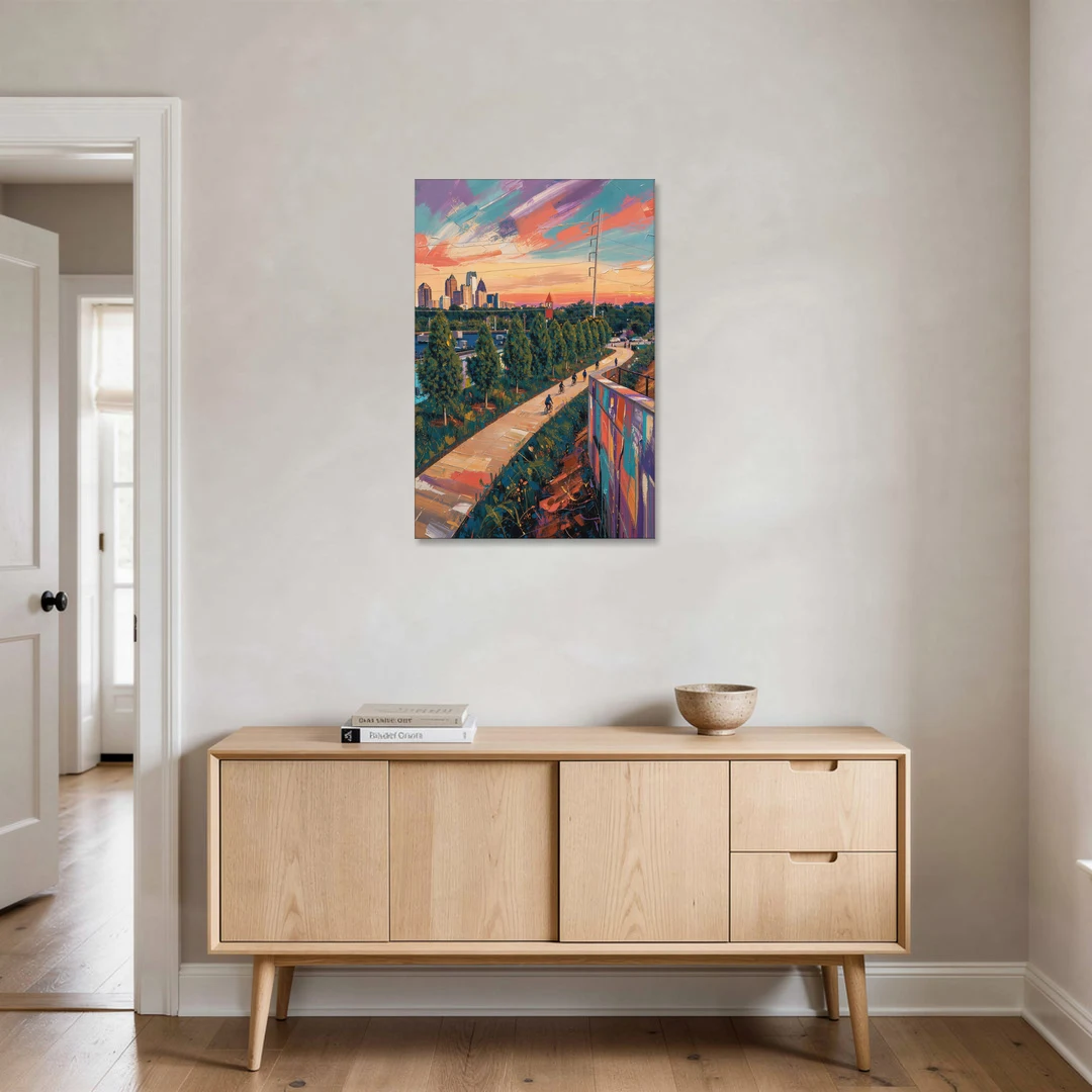 Atlanta Beltline Artwork - Canvas Wall Art - Coffee Table - 24x36