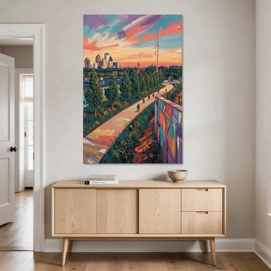 Atlanta Beltline Artwork - Canvas Wall Art - Coffee Table - 40x60