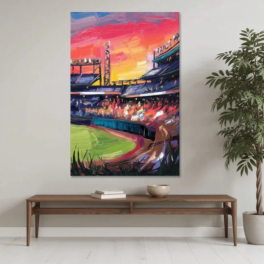 Atlanta Braves Photography Print - Canvas Wall Art - Coffee Table - 40x60