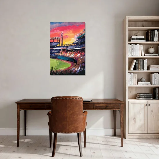 Atlanta Braves Photography Print - Canvas Wall Art - Office - 24x36