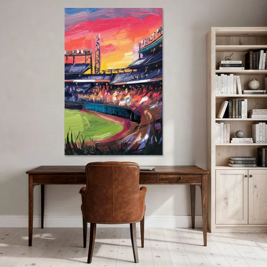 Atlanta Braves Photography Print - Canvas Wall Art - Office - 40x60